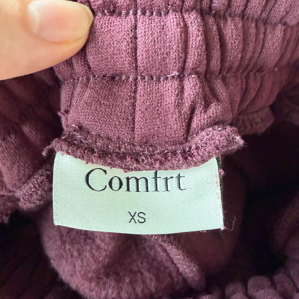 Comfrt Affirmation Straight Leg Maroon Pants Size XS - Picture 3 of 11
